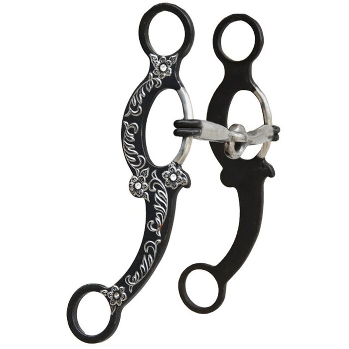 Snaffle Bit with Shanks Rhinestones WESTERN STYLE & RIDE